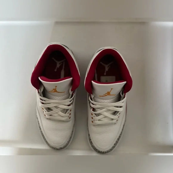 2022 Air Jordan 3 Retro 'Cardinal Red' Size 8 - Picture 6 of 9